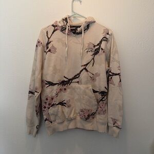 Primitive Cream and Pink Floral Hoodie